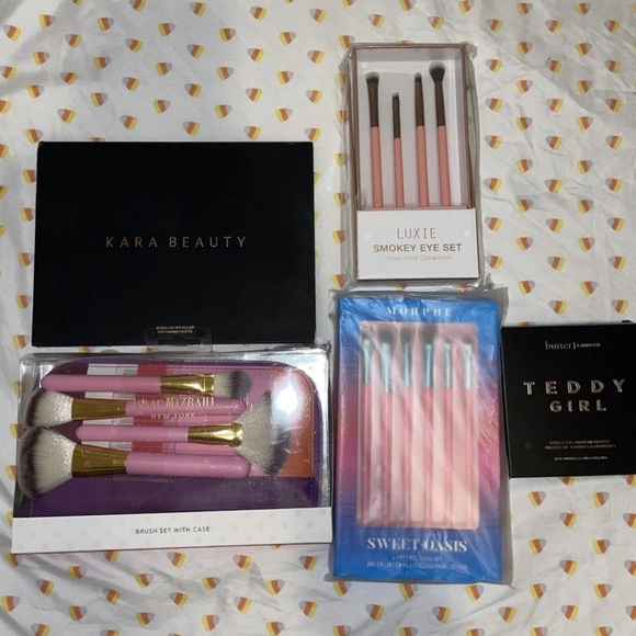 Morphe Teddy Girl Kara Beauty Isaac Mizrahi Makeup Brushes Eye Shadow Bundle